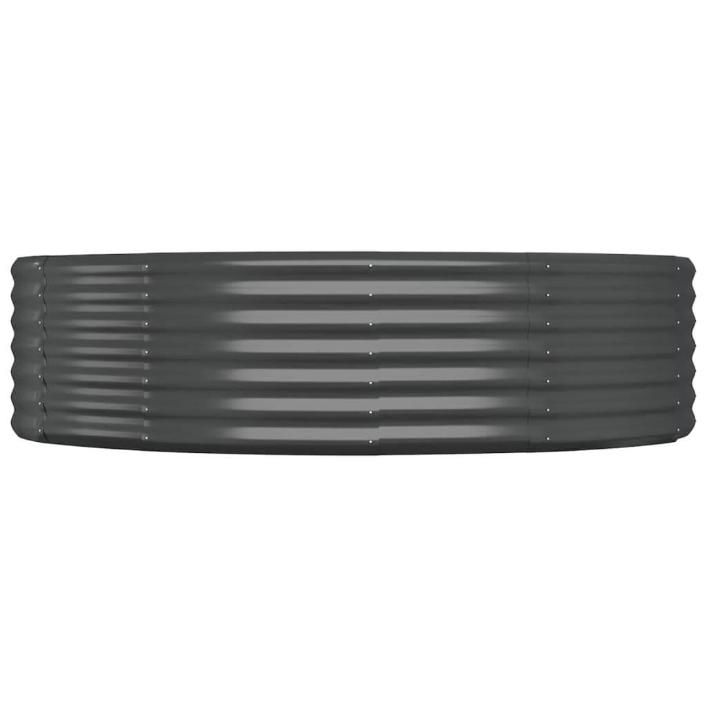 vidaXL Strat înălțat grădină 214x140x36 cm oțel galvanizat