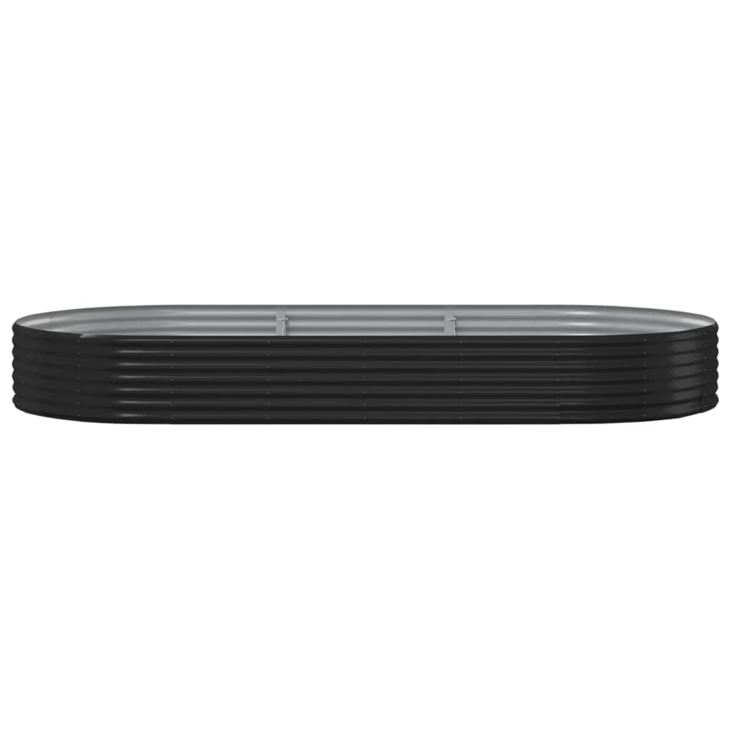 vidaXL Strat înălțat grădină 296x140x36 cm oțel vopsit electrostatic