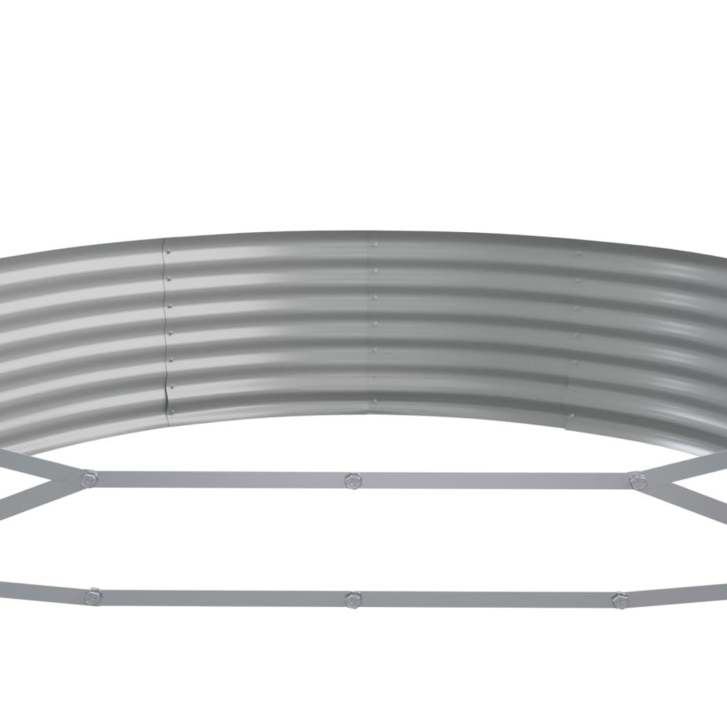 vidaXL Strat înălțat grădină 296x140x36 cm oțel vopsit electrostatic