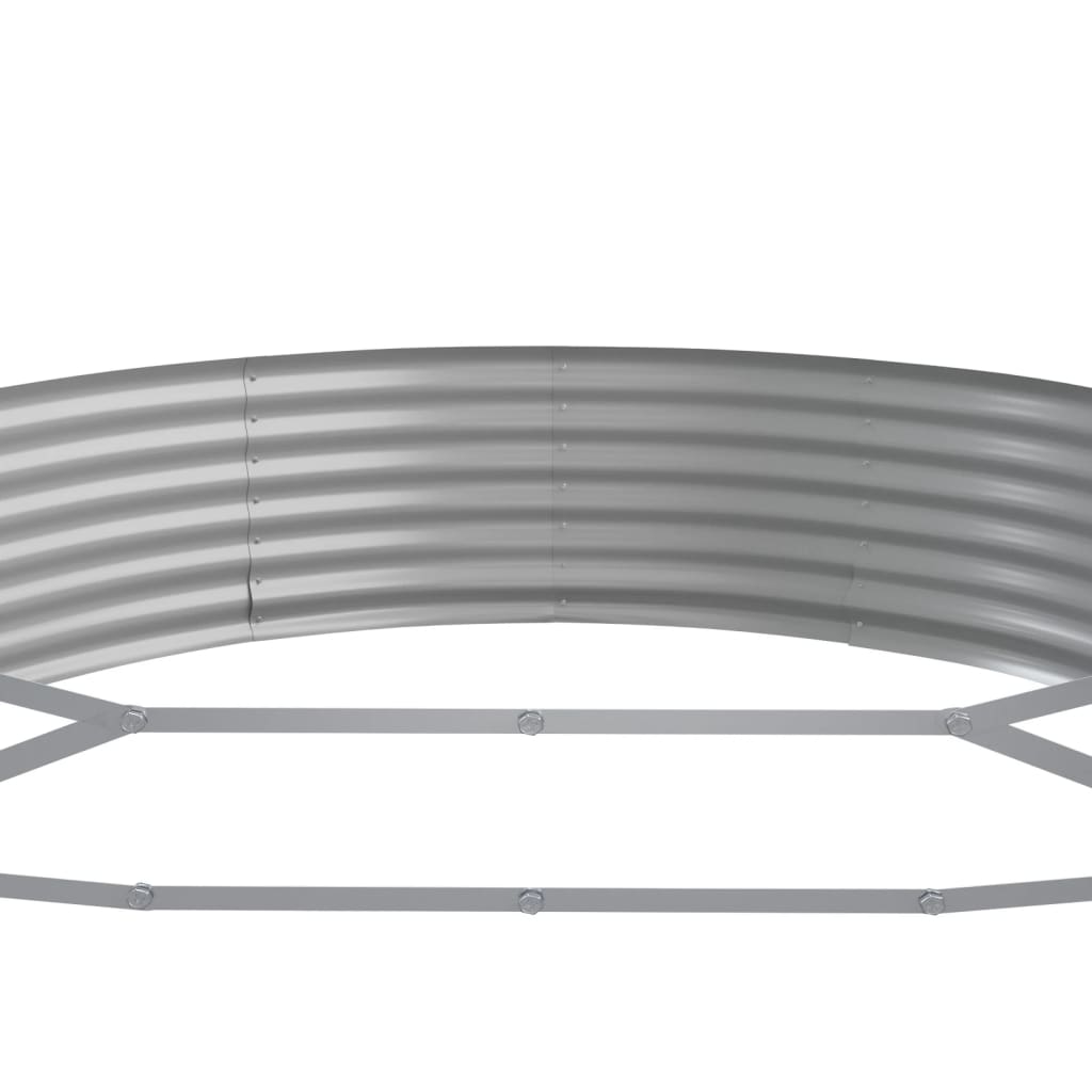 vidaXL Strat înălțat grădină 450x140x36 cm oțel galvanizat