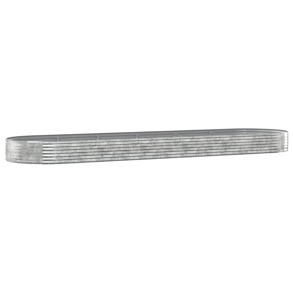 vidaXL Strat înălțat grădină 523x140x36 cm oțel vopsit electrostatic