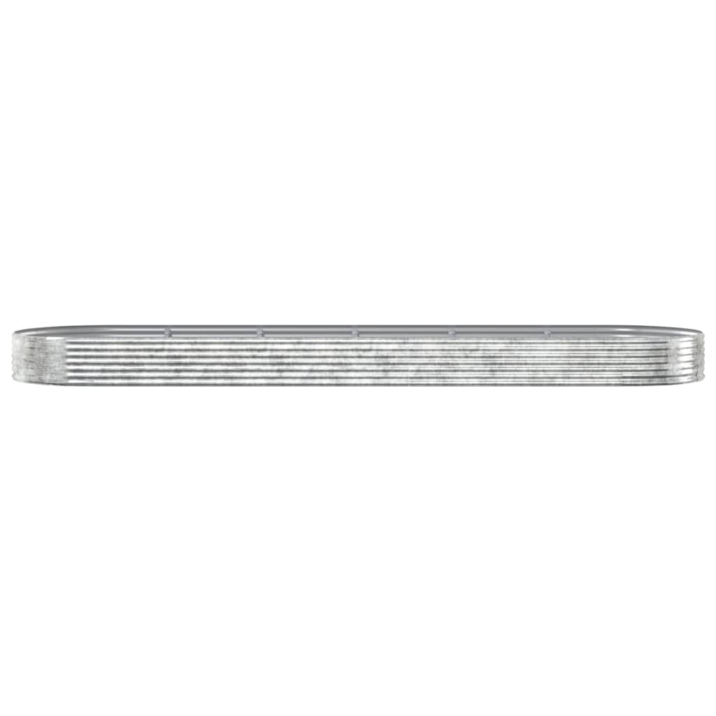 vidaXL Strat înălțat grădină 523x140x36 cm oțel vopsit electrostatic