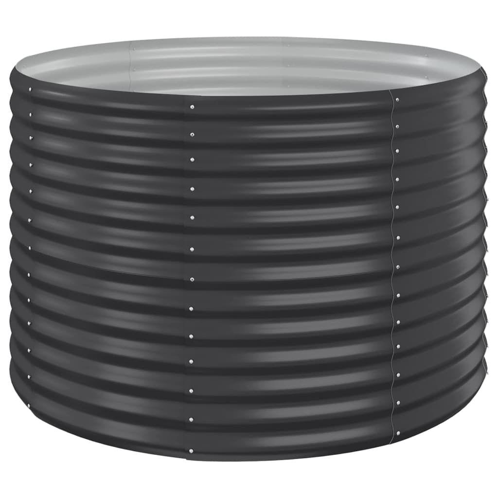 vidaXL Jardinieră, antracit, 100x100x68 cm, oțel galvanizat vidaXL Jardinieră, antracit, 100x100x68 cm, oțel galvanizat