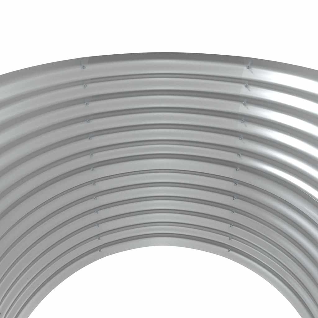 vidaXL Jardinieră, argintiu, 100x100x68 cm, oțel galvanizat