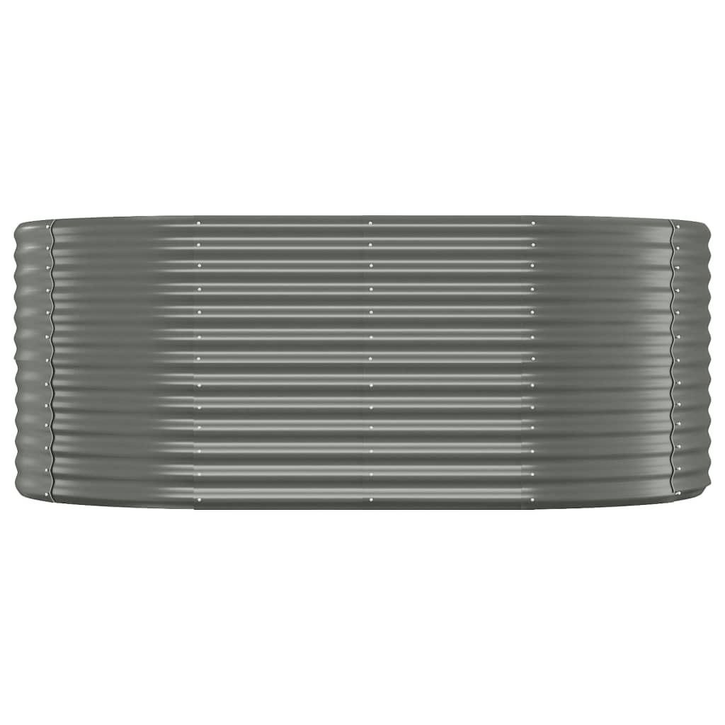 vidaXL Strat înălțat grădină 175x100x68 cm oțel galvanizat