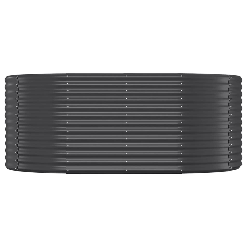 vidaXL Strat înălțat grădină 175x100x68 cm oțel galvanizat