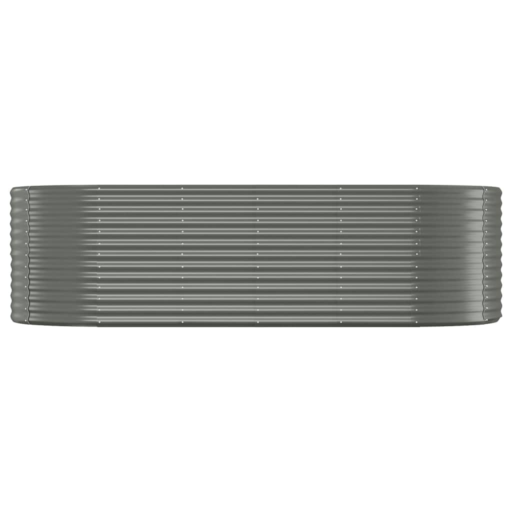 vidaXL Strat înălțat grădină 249x100x68 cm oțel galvanizat