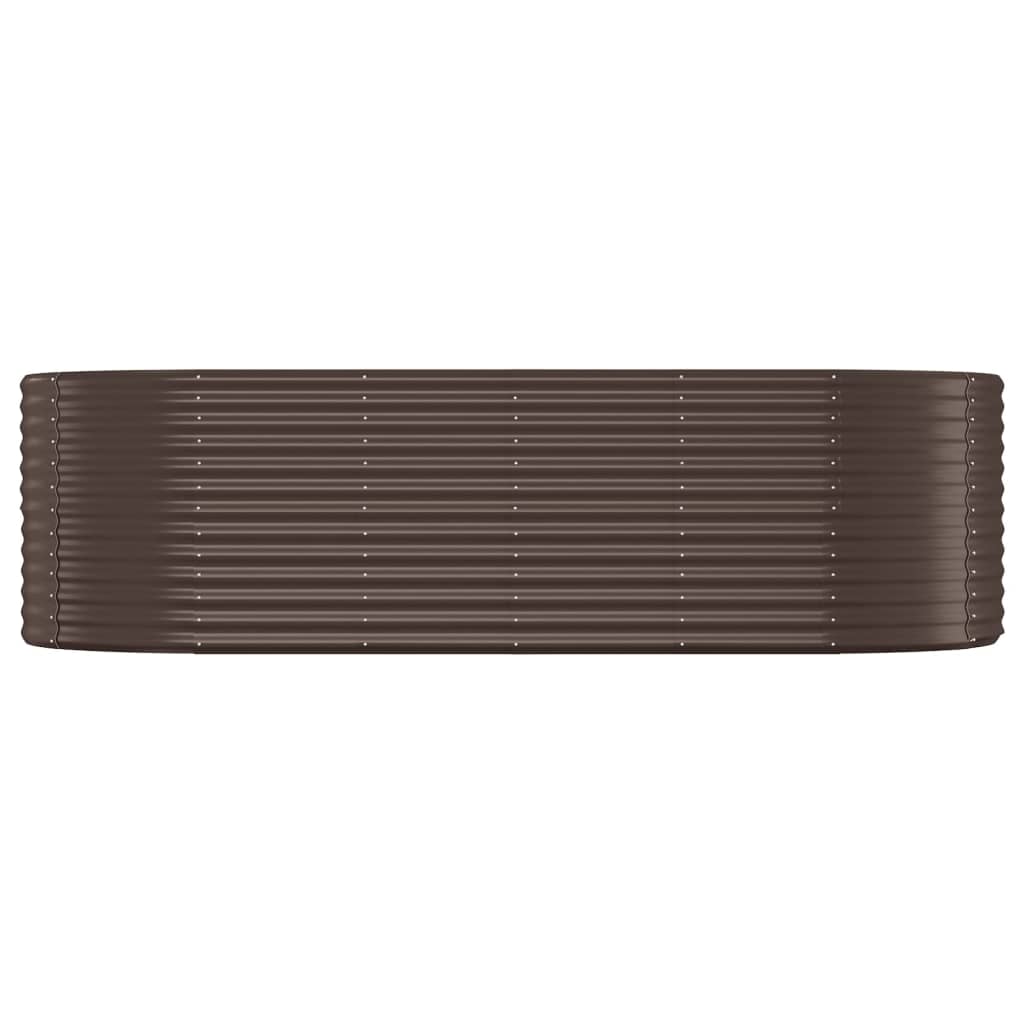 vidaXL Strat înălțat grădină 249x100x68 cm oțel galvanizat