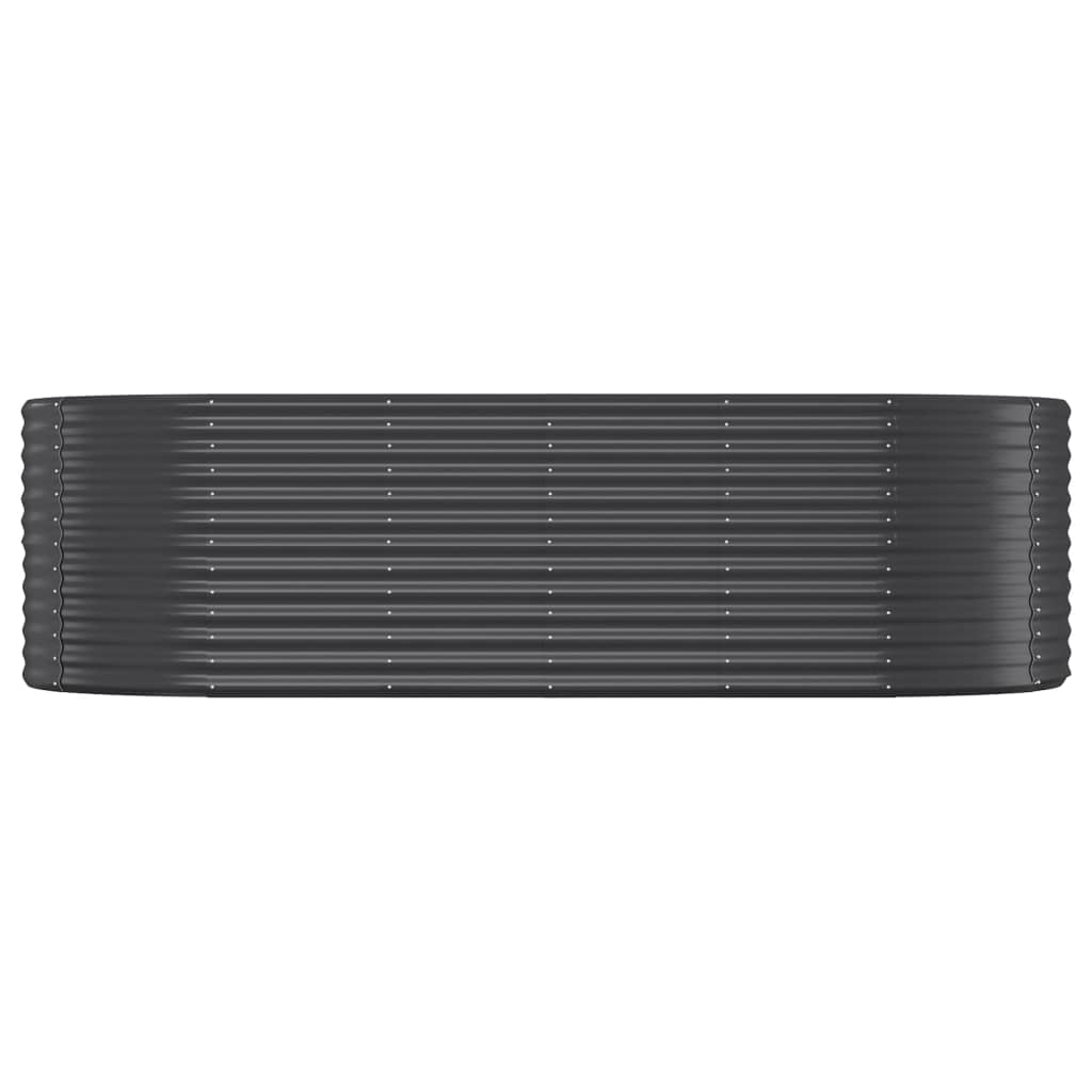 vidaXL Strat înălțat grădină 249x100x68 cm oțel galvanizat