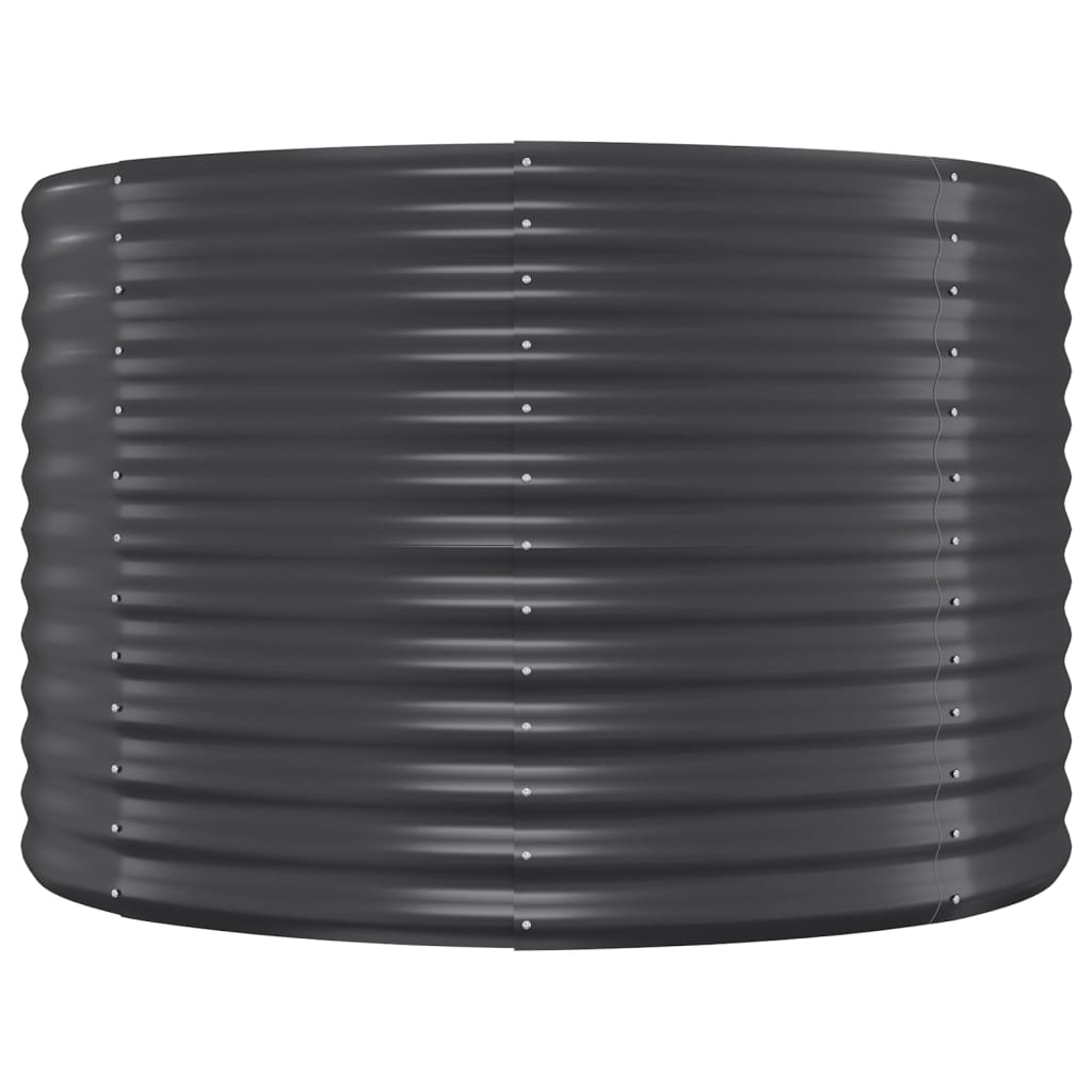 vidaXL Strat înălțat grădină 249x100x68 cm oțel galvanizat