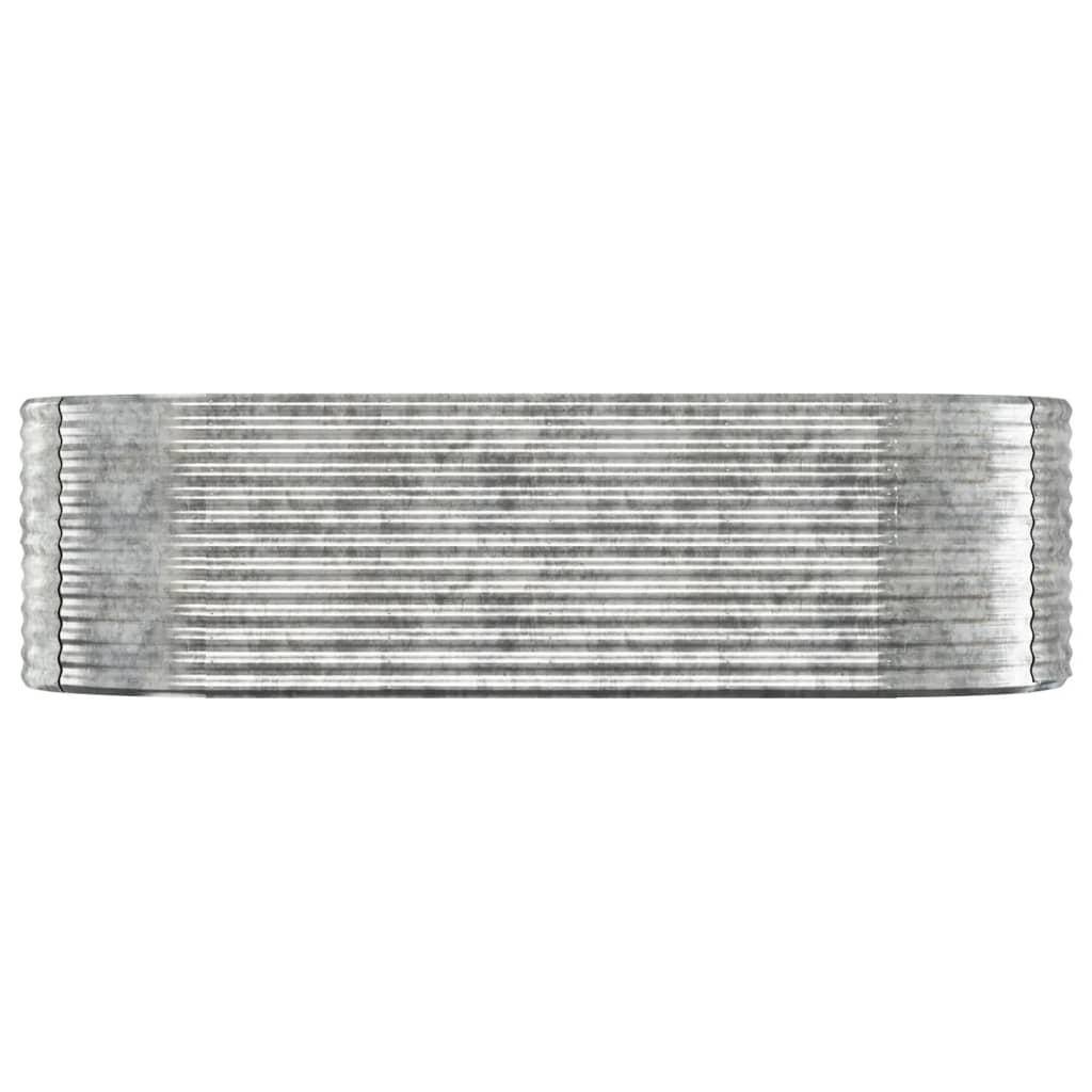 vidaXL Strat înălțat grădină 249x100x68 cm oțel galvanizat
