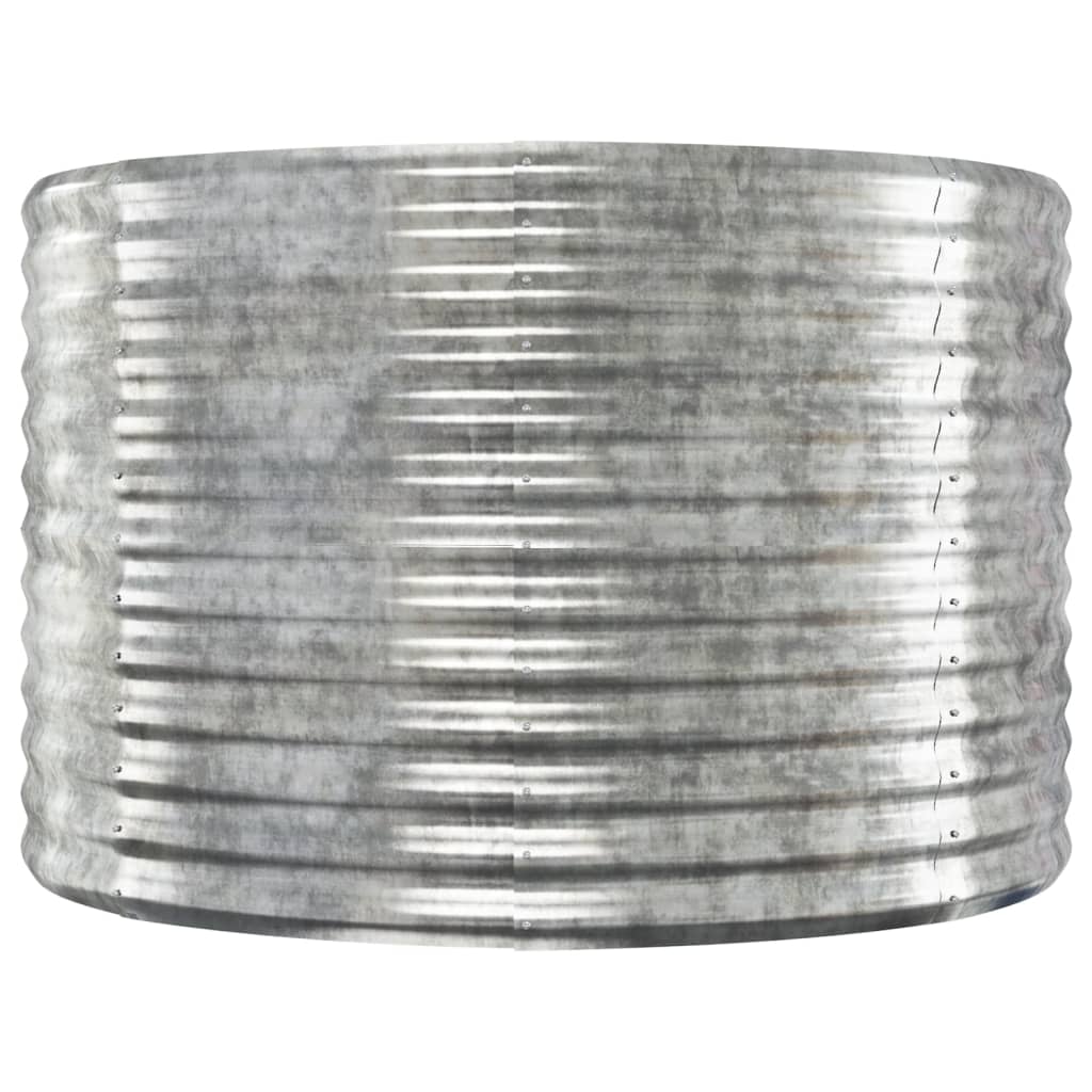 vidaXL Strat înălțat grădină 249x100x68 cm oțel galvanizat