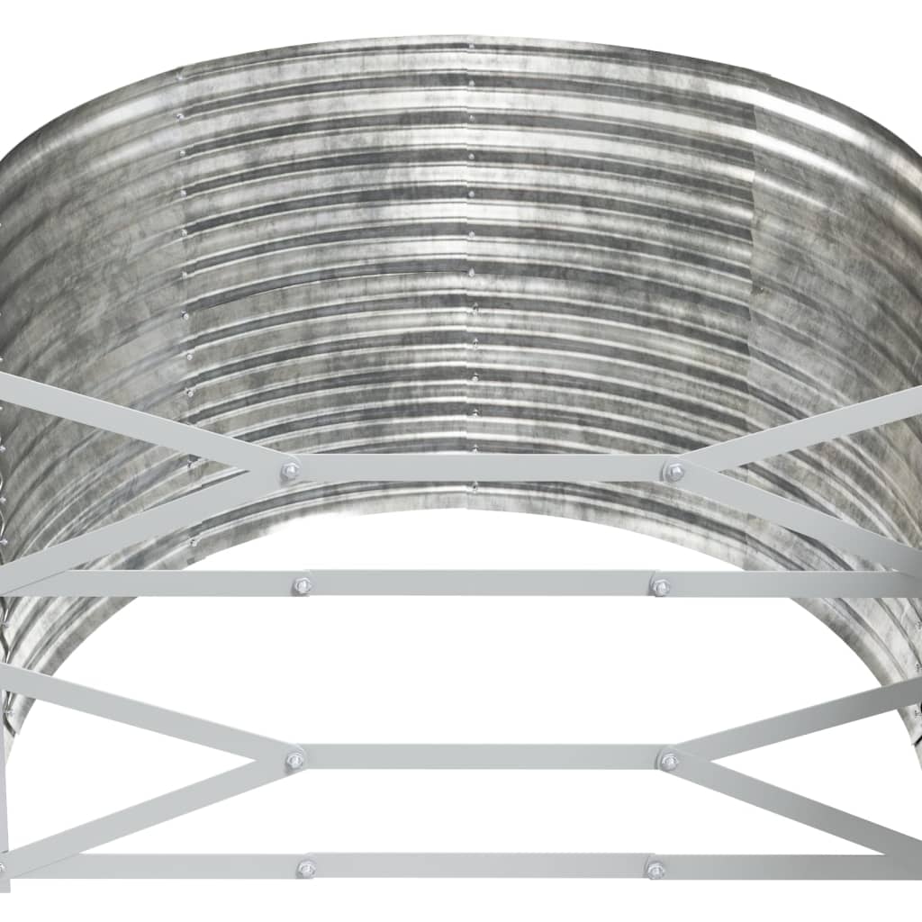 vidaXL Strat înălțat grădină 249x100x68 cm oțel galvanizat
