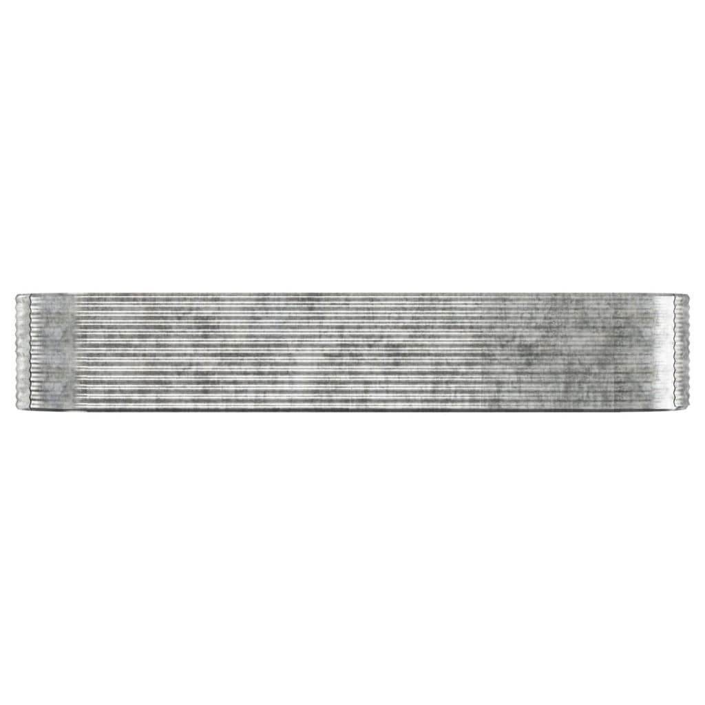 vidaXL Strat înălțat grădină 396x100x68 cm oțel galvanizat