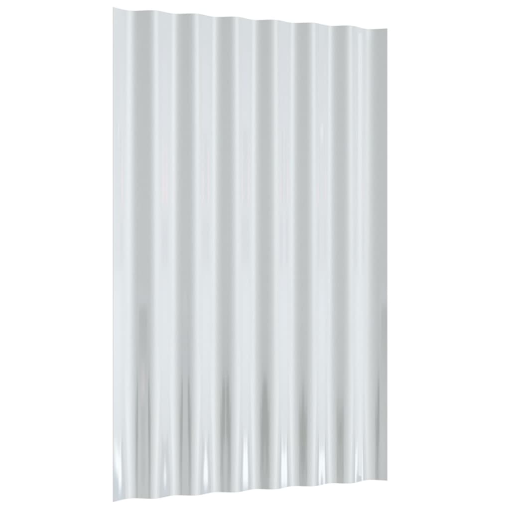 vidaXL Panouri de acoperiș 36 buc. oțel galvanizat verde 60x36 cm