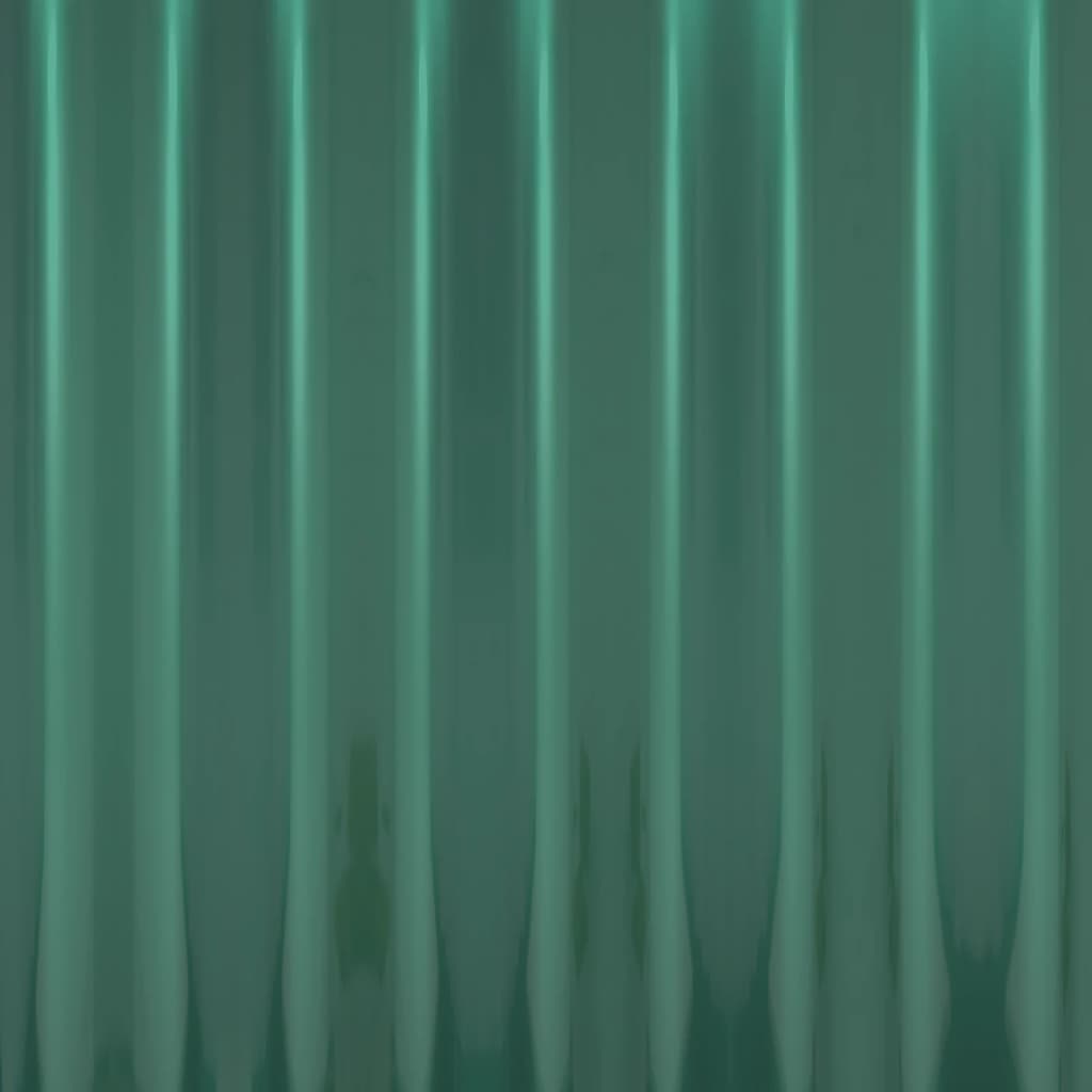 vidaXL Panouri de acoperiș 12 buc. oțel galvanizat verde 100x36 cm