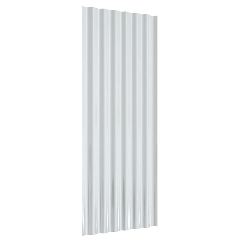 vidaXL Panouri de acoperiș 12 buc. oțel vopsit antracit 100x36 cm vidaXL Panouri de acoperiș 12 buc. oțel vopsit antracit 100x36 cm