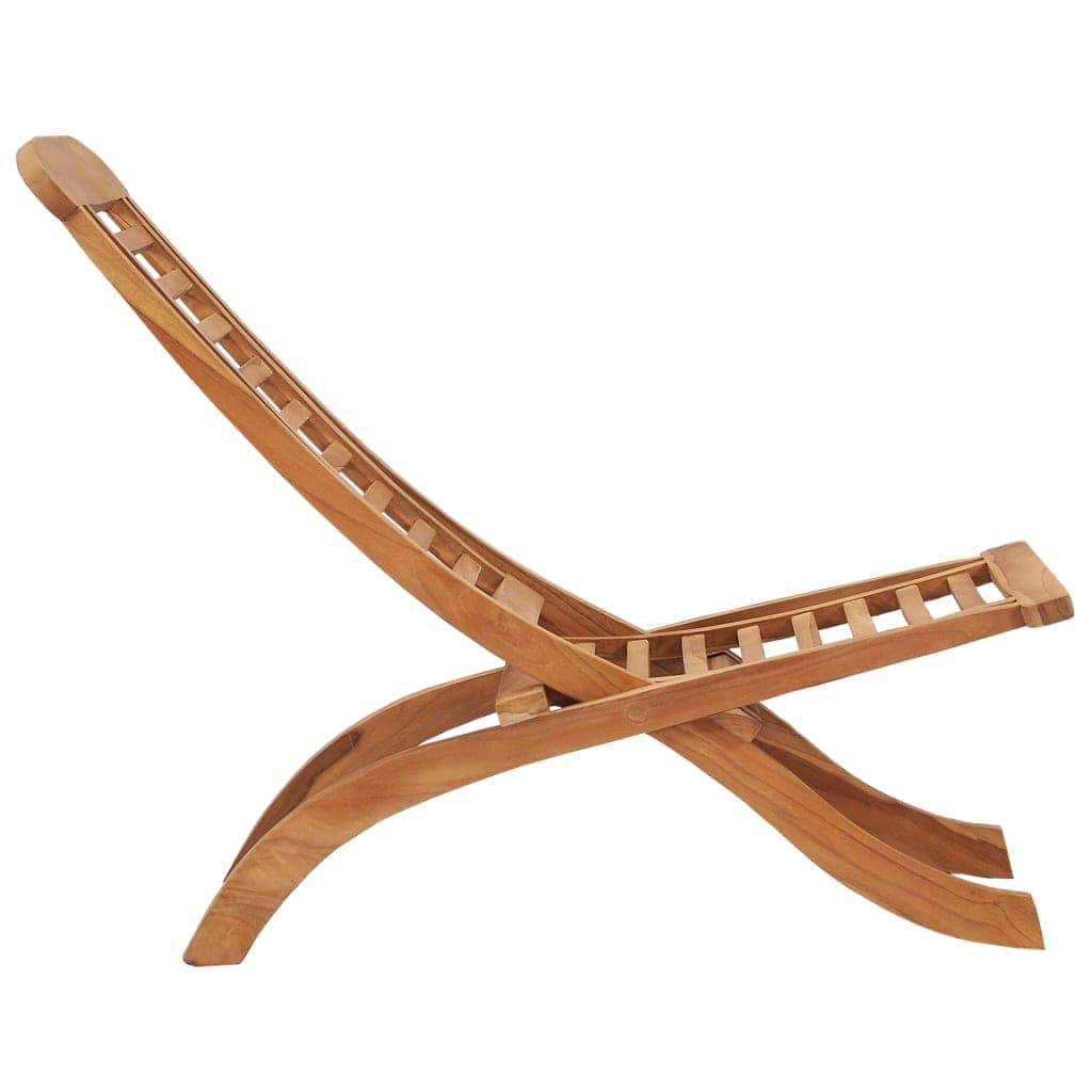 vidaXL Scaun de grădină pliabil, 50x90x69 cm, lemn masiv de tec