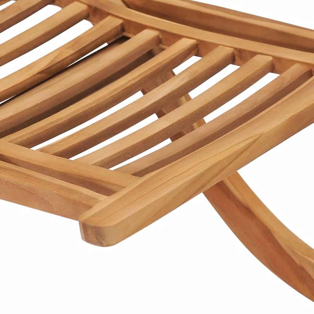 vidaXL Scaun de grădină pliabil, 50x90x69 cm, lemn masiv de tec