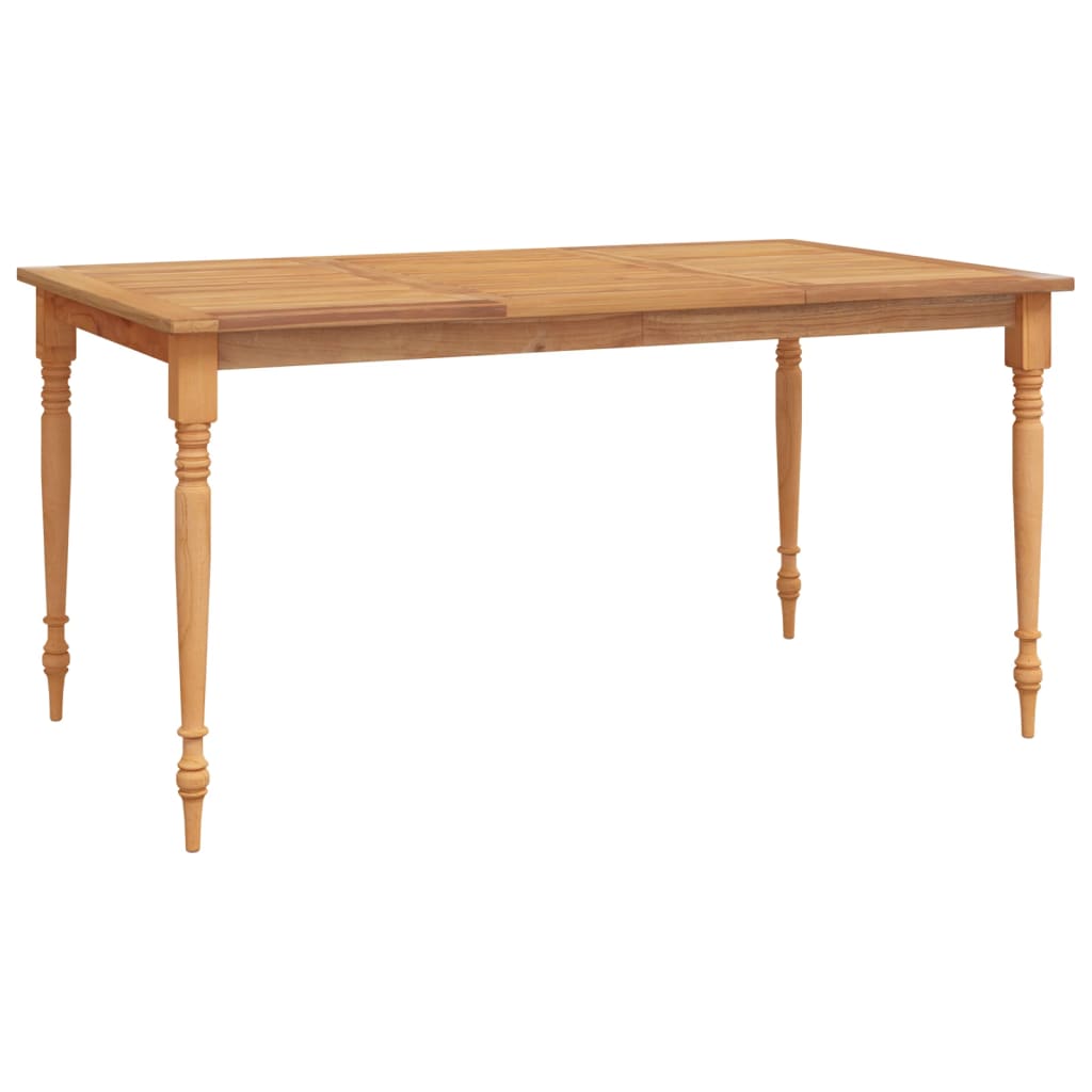 vidaXL Masa Batavia, 150x90x75 cm, lemn masiv de tec vidaXL Masa Batavia, 150x90x75 cm, lemn masiv de tec