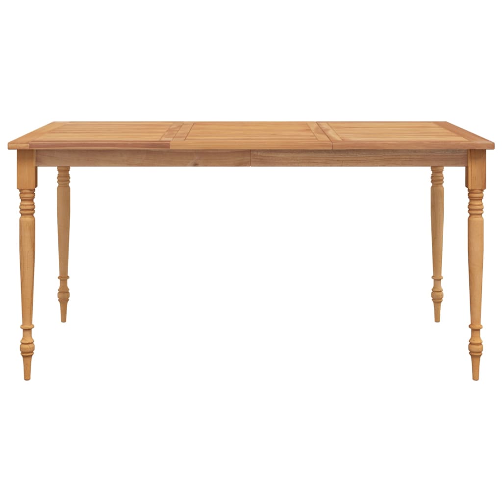 vidaXL Masa Batavia, 150x90x75 cm, lemn masiv de tec vidaXL Masa Batavia, 150x90x75 cm, lemn masiv de tec