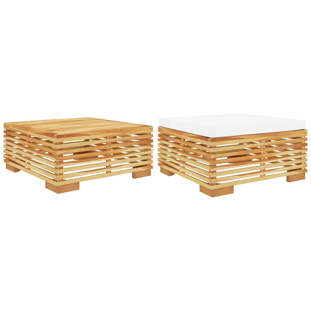 vidaXL Set mobilier de grădină, 2 piese, lemn masiv de tec vidaXL Set mobilier de grădină, 2 piese, lemn masiv de tec