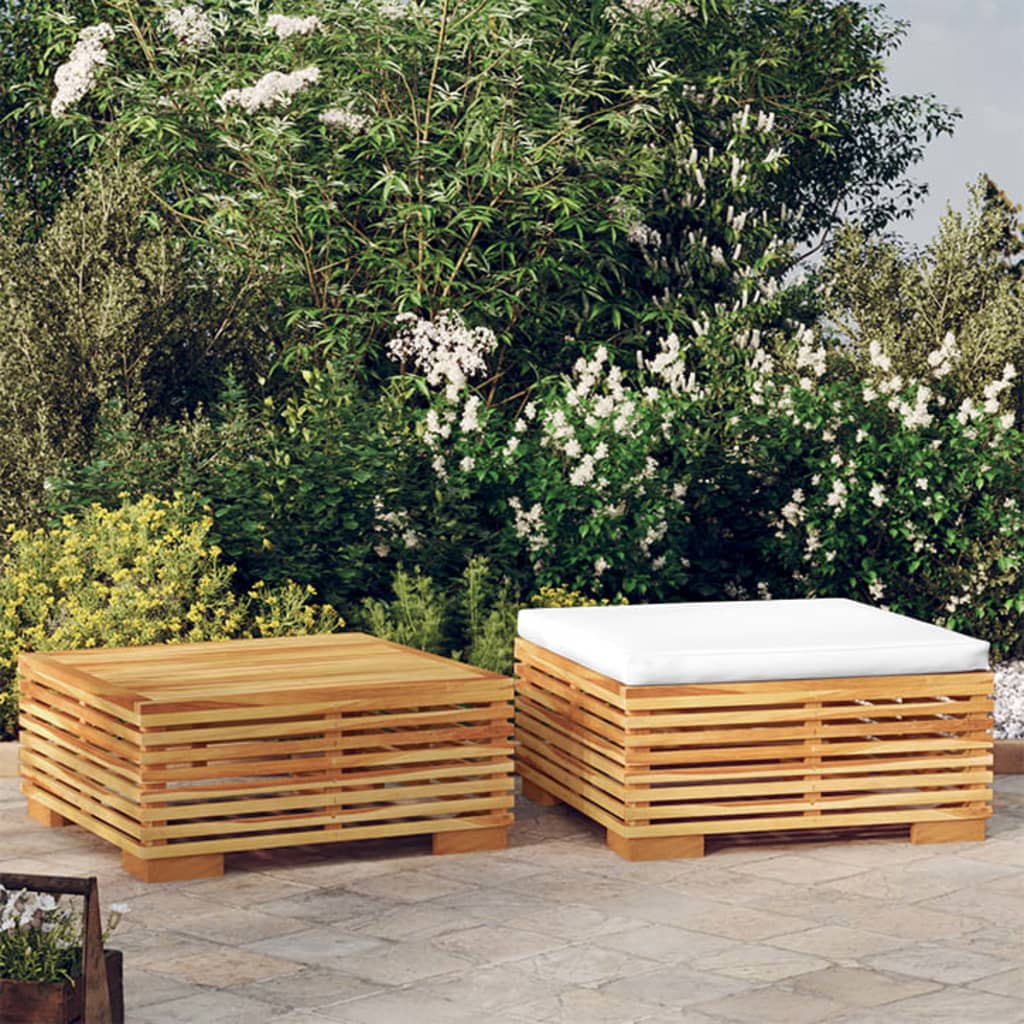 vidaXL Set mobilier de grădină, 2 piese, lemn masiv de tec vidaXL Set mobilier de grădină, 2 piese, lemn masiv de tec