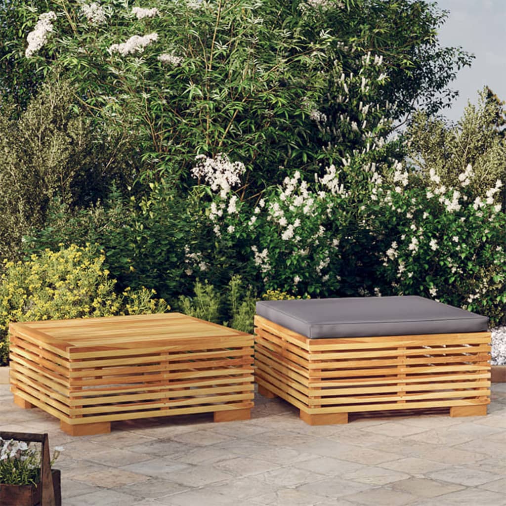 vidaXL Set mobilier de grădină, 2 piese, lemn masiv de tec vidaXL Set mobilier de grădină, 2 piese, lemn masiv de tec