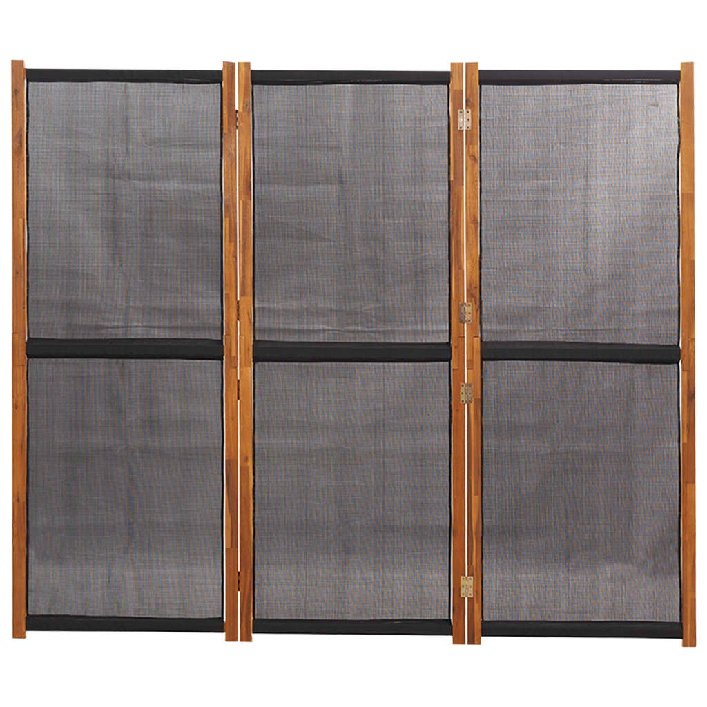 vidaXL Paravan de cameră cu 3 panouri, negru, 210x180 cm vidaXL Paravan de cameră cu 3 panouri, negru, 210x180 cm