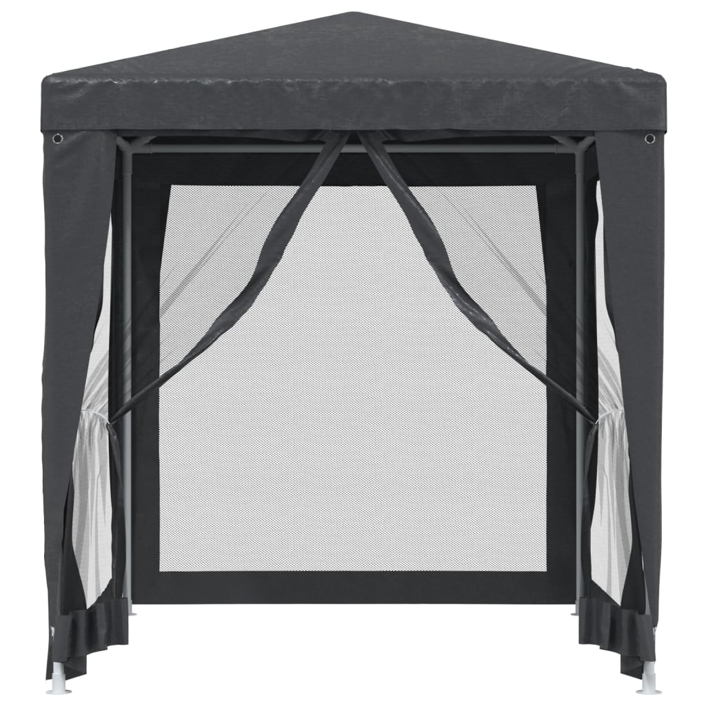 vidaXL Cort de petrecere cu 4 pereți din plasă, antracit, 2x2 m, HDPE vidaXL Cort de petrecere cu 4 pereți din plasă, antracit, 2x2 m, HDPE
