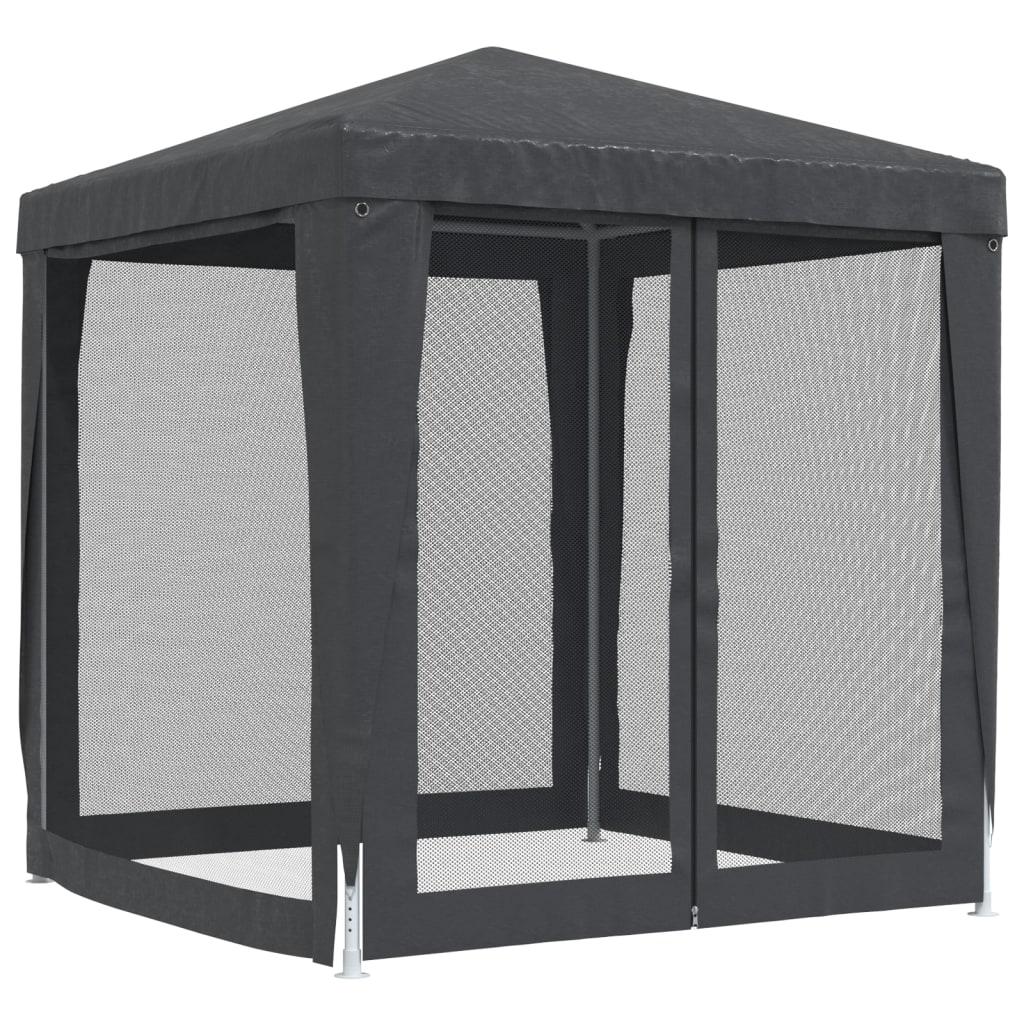 vidaXL Cort de petrecere cu 4 pereți din plasă, antracit, 2x2 m, HDPE vidaXL Cort de petrecere cu 4 pereți din plasă, antracit, 2x2 m, HDPE
