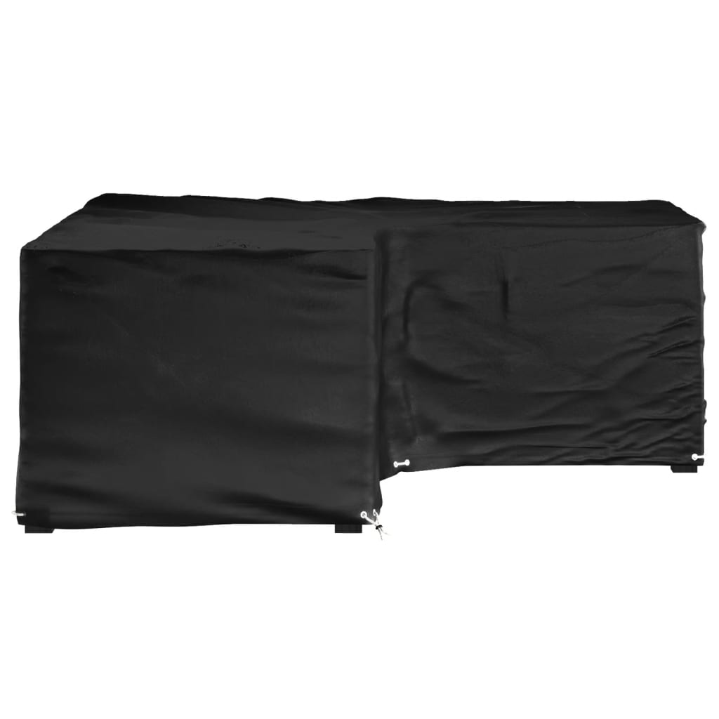 vidaXL Husă mobilier de grădină în formă de L 12 ocheți, 185x185x70 cm vidaXL Husă mobilier de grădină în formă de L 12 ocheți, 185x185x70 cm