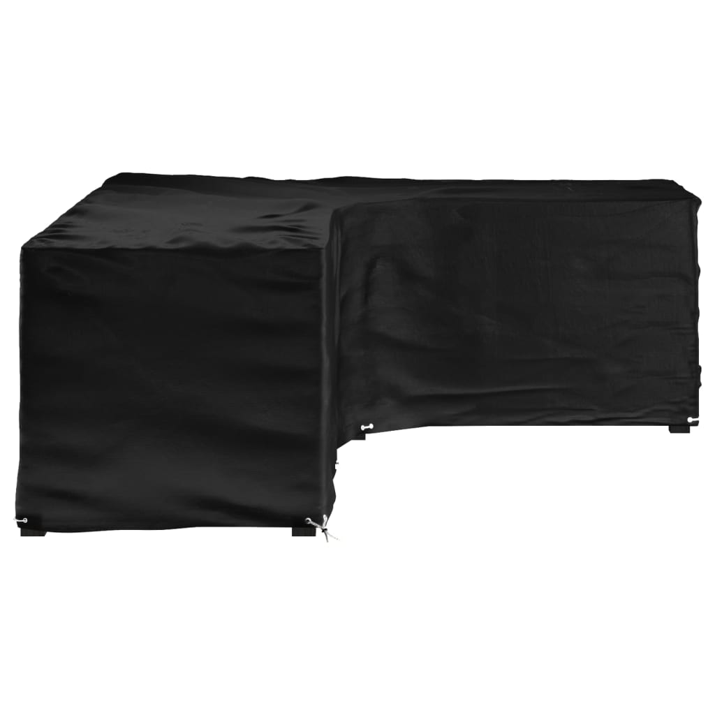 vidaXL Husă mobilier de grădină în formă de L 18 ocheți, 285x220x80 cm vidaXL Husă mobilier de grădină în formă de L 18 ocheți, 285x220x80 cm