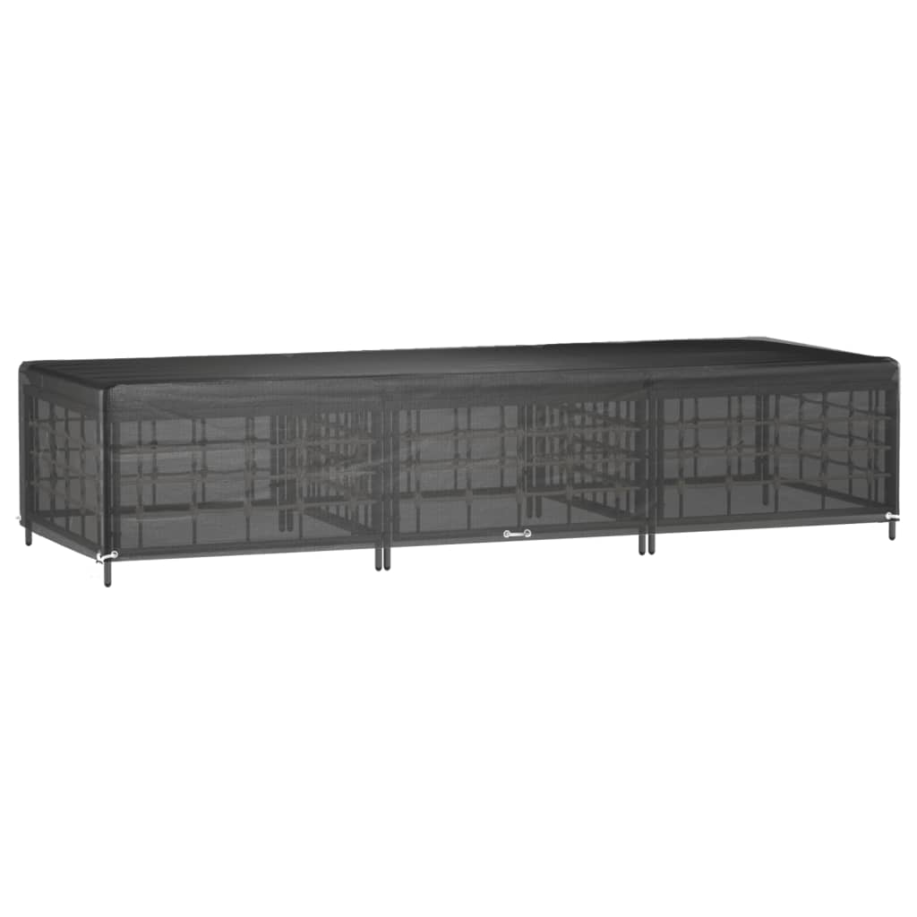 vidaXL Husa șezlong, 12 ocheți, 205x75x40 cm, polietilenă vidaXL Husa șezlong, 12 ocheți, 205x75x40 cm, polietilenă