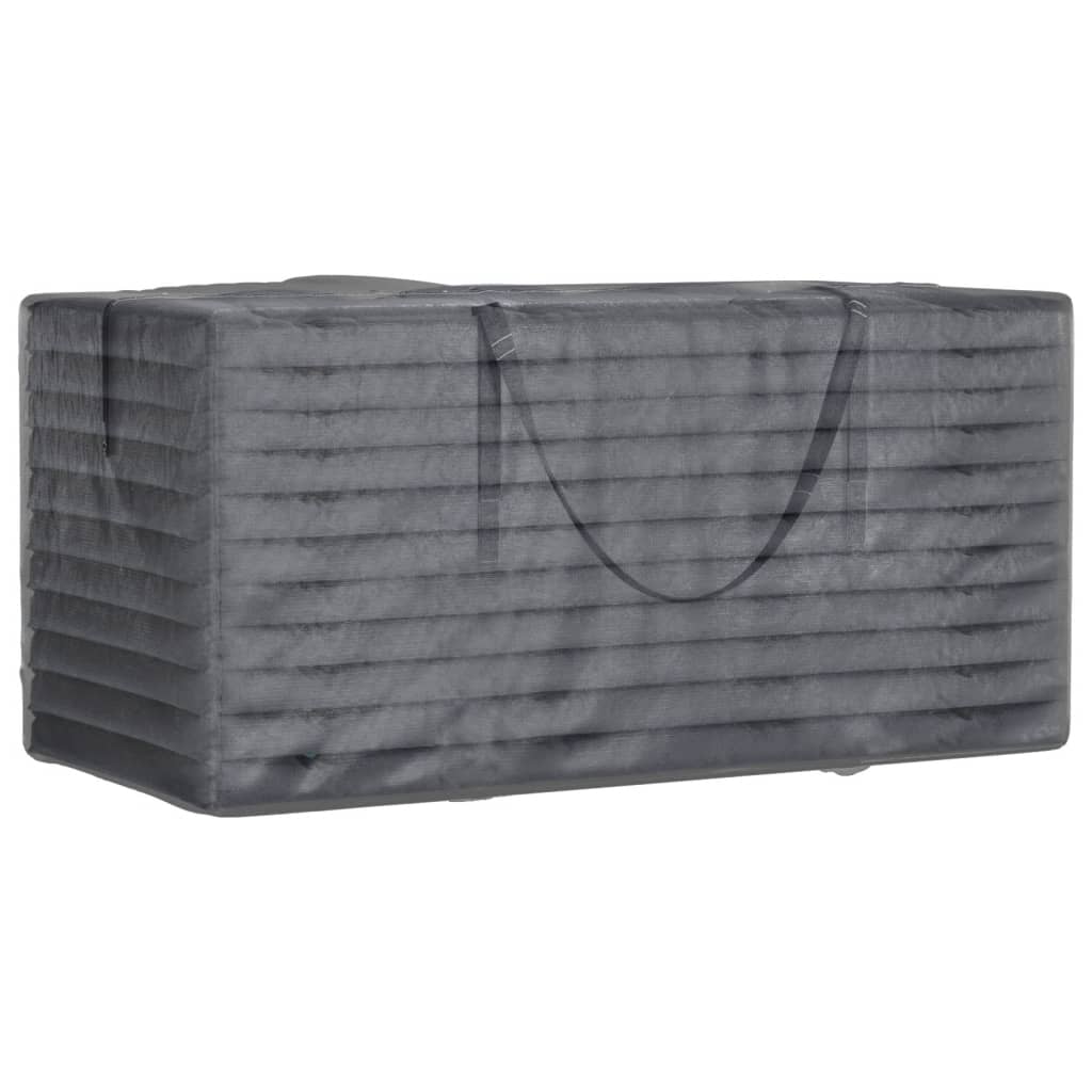 vidaXL Geantă depozitare perne grădină, negru 150x75x75 cm polietilenă