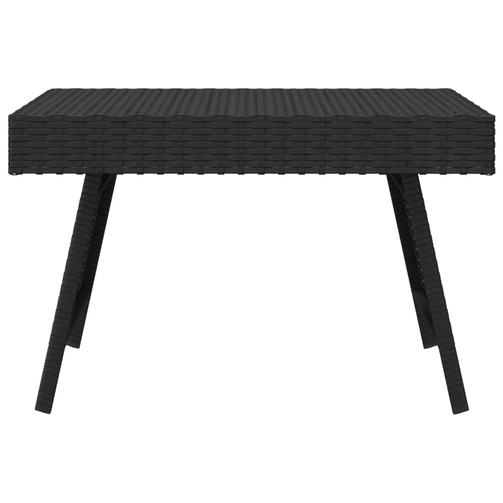 vidaXL Masă laterală pliantă, negru, 60x40x38 cm, poliratan vidaXL Masă laterală pliantă, negru, 60x40x38 cm, poliratan