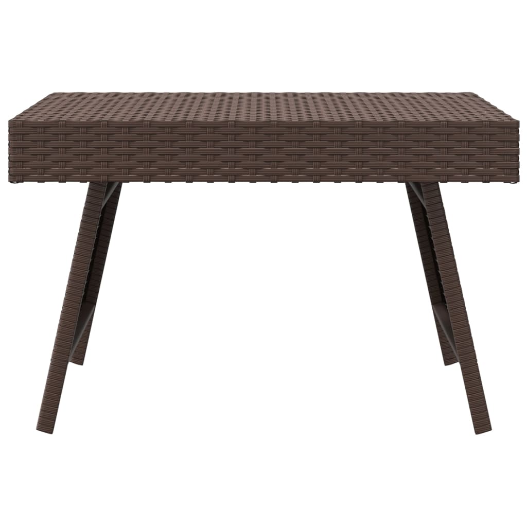 vidaXL Masă laterală pliantă, maro, 60x40x38 cm, poliratan vidaXL Masă laterală pliantă, maro, 60x40x38 cm, poliratan