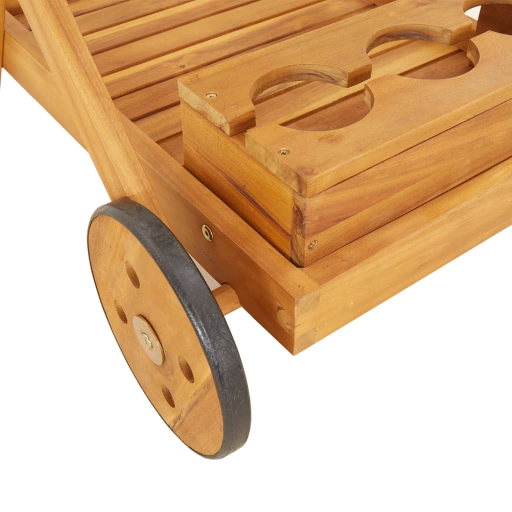 vidaXL Cărucior pentru ceai, 54x87x90 cm, lemn masiv de acacia vidaXL Cărucior pentru ceai, 54x87x90 cm, lemn masiv de acacia
