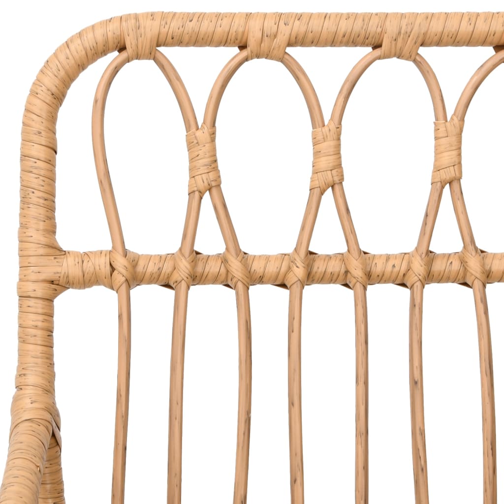 vidaXL Scaune de grădină cu cotiere, 2 buc., 56x64x80 cm, ratan PE vidaXL Scaune de grădină cu cotiere, 2 buc., 56x64x80 cm, ratan PE