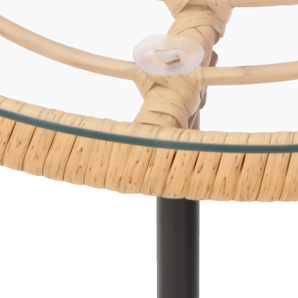 vidaXL Masă de bucătărie, Ø80 cm , sticlă securizată și oțel vidaXL Masă de bucătărie, Ø80 cm , sticlă securizată și oțel