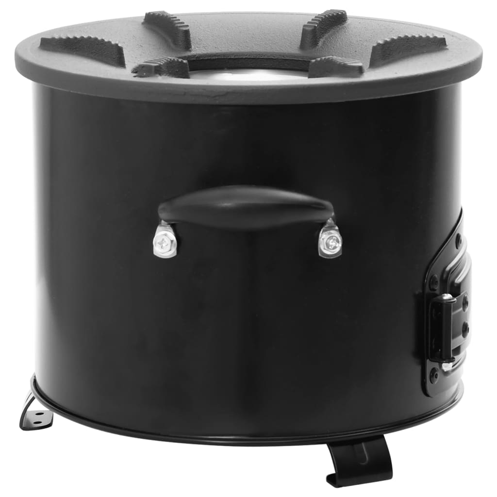 vidaXL Aragaz cu lemne pentru camping, negru, 36x26x22,5 cm, metal vidaXL Aragaz cu lemne pentru camping, negru, 36x26x22,5 cm, metal