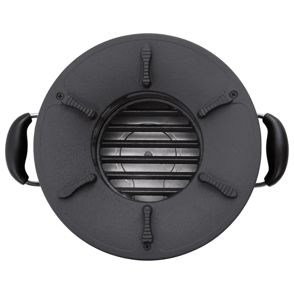 vidaXL Aragaz cu lemne pentru camping, negru, 36x26x22,5 cm, metal vidaXL Aragaz cu lemne pentru camping, negru, 36x26x22,5 cm, metal
