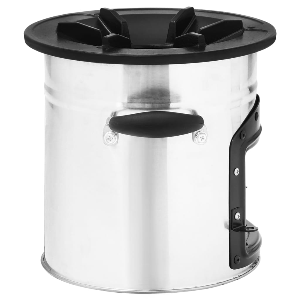 vidaXL Aragaz cu lemne pentru camping, argintiu, 45,5x33x25,5 cm, oțel vidaXL Aragaz cu lemne pentru camping, argintiu, 45,5x33x25,5 cm, oțel