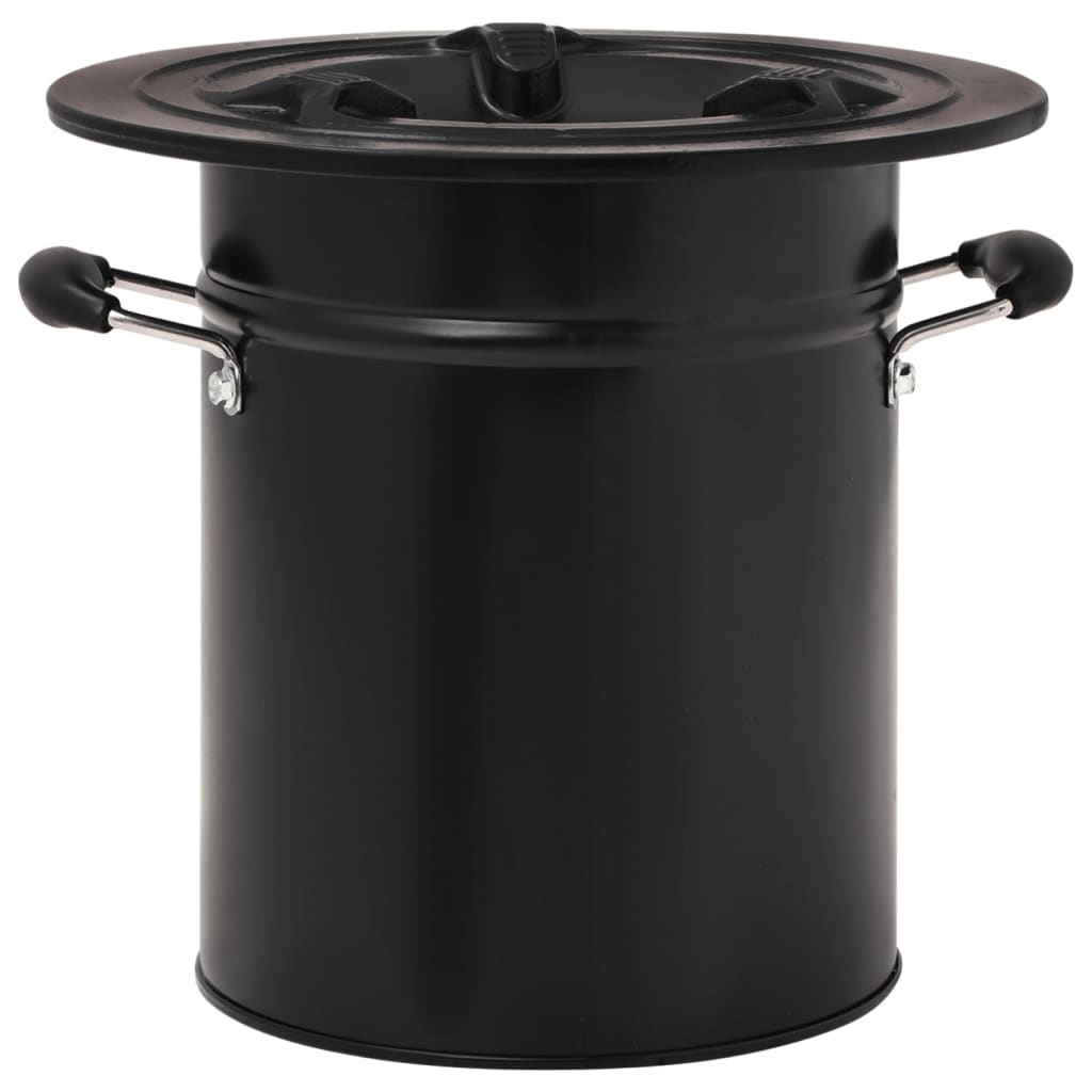 vidaXL Aragaz cu lemne pentru camping, negru, 50x33,5x30,5 cm, oțel vidaXL Aragaz cu lemne pentru camping, negru, 50x33,5x30,5 cm, oțel