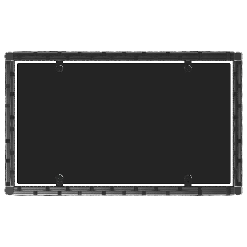 vidaXL Set mobilier relaxare grădină 4 piese cu perne poliratan negru