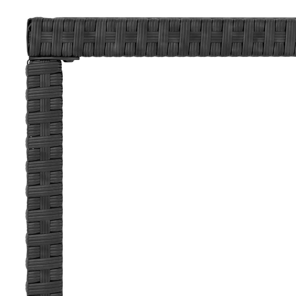 vidaXL Set mobilier relaxare grădină 4 piese cu perne poliratan negru