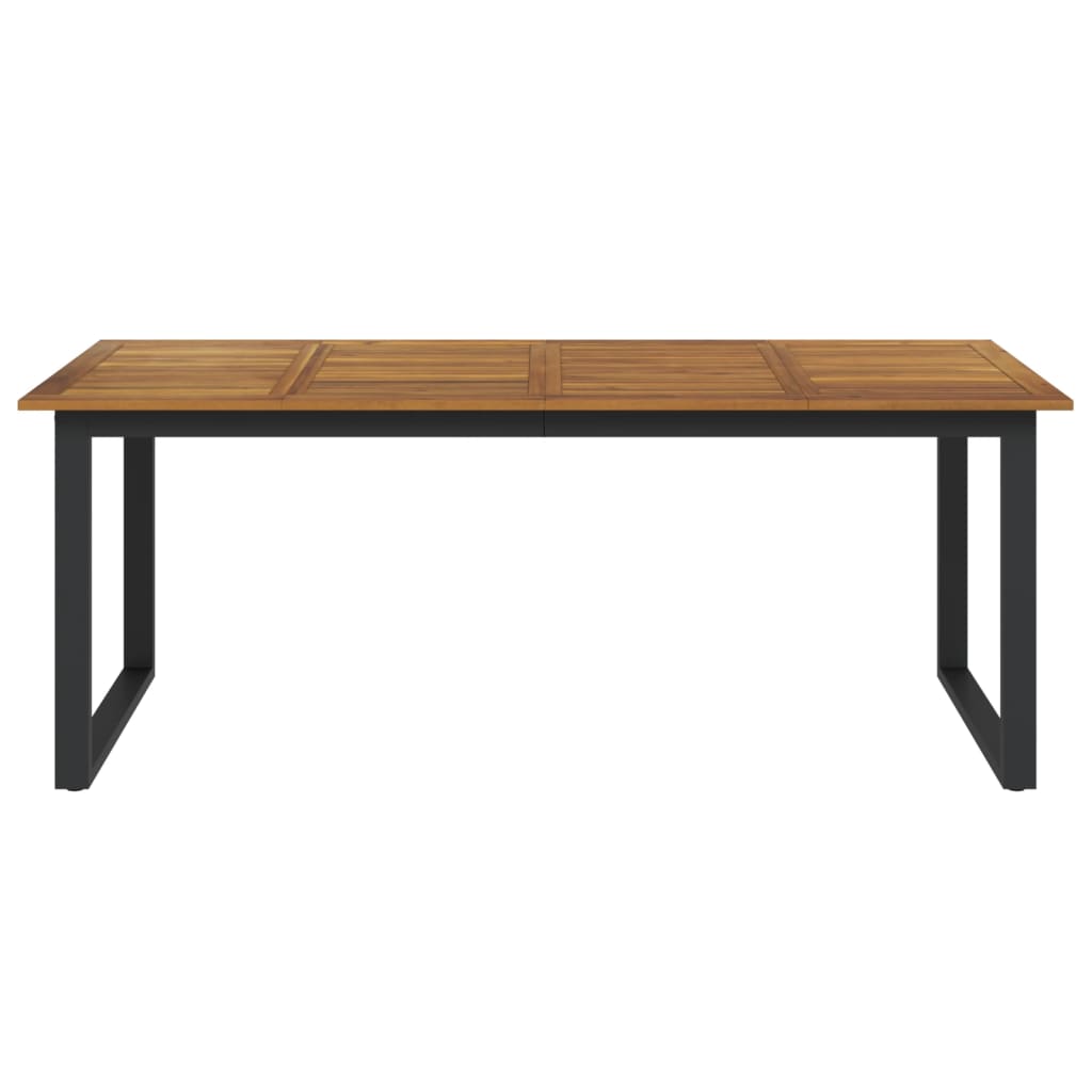 vidaXL Masă grădină picioare formă de U 200x90x75 cm lemn masiv acacia