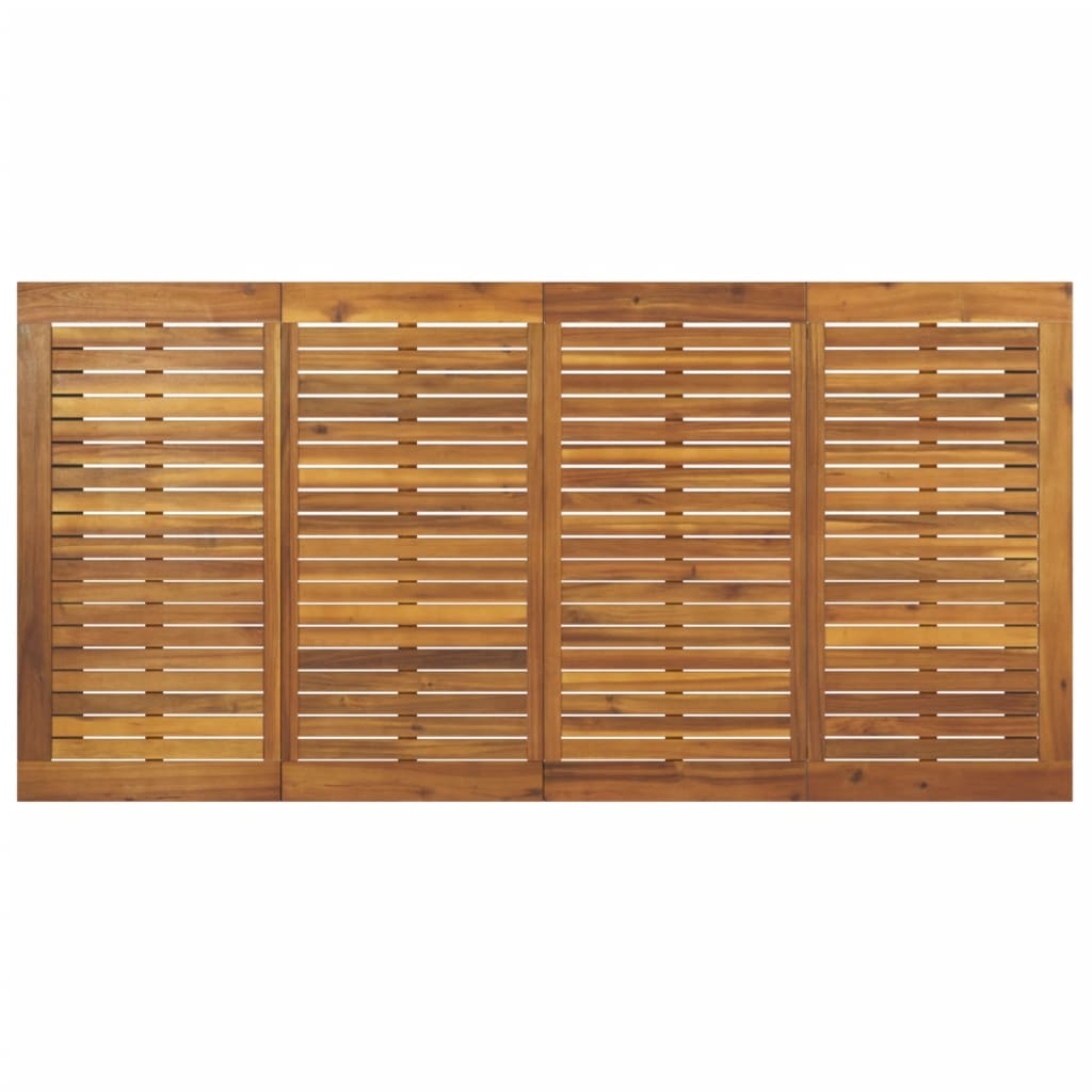 vidaXL Masă grădină picioare formă de U 200x90x75 cm lemn masiv acacia