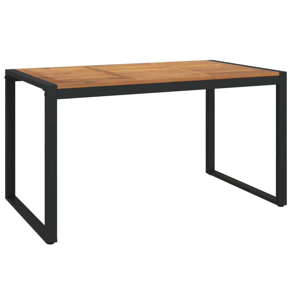 vidaXL Masă grădină picioare formă de U 140x80x75 cm lemn masiv acacia vidaXL Masă grădină picioare formă de U 140x80x75 cm lemn masiv acacia