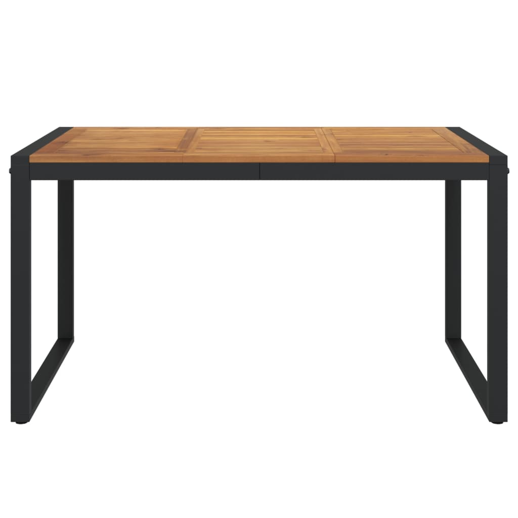 vidaXL Masă grădină picioare formă de U 140x80x75 cm lemn masiv acacia vidaXL Masă grădină picioare formă de U 140x80x75 cm lemn masiv acacia